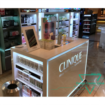 Top Level Wood Gondola Shelving Makeup Display Cosmetic Store Makeup Store Shelf Design Of Cosmetic Counter